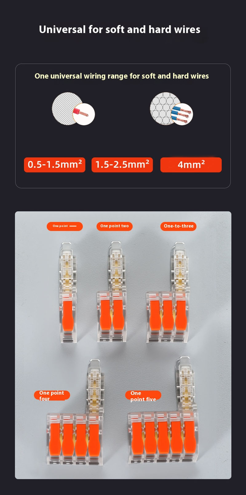 T-Shaped Fast Branching Main Line Without Broken Wire Integrated Pure Copper Conductor 1 In 4 Out